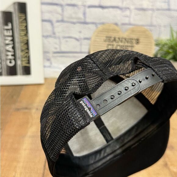Patagonia Black Trucker Mesh Snapback Hat - Picture 7 of 8
